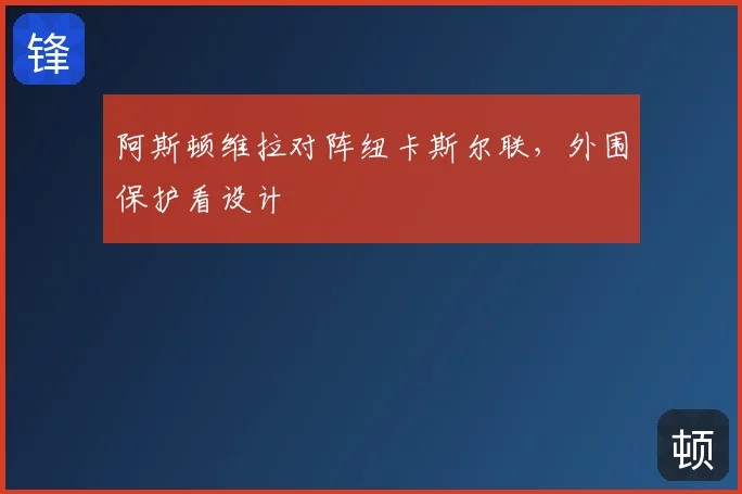 阿斯顿维拉对阵纽卡斯尔联,外围保护看设计